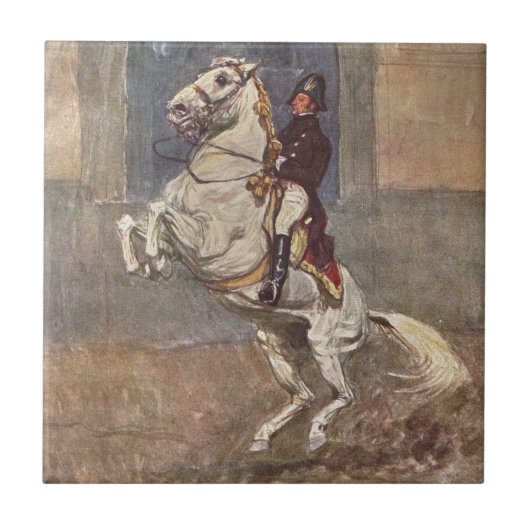 Dressage Horse Tile Tegeltje (Voorkant)