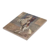 Dressage Horse Tile Tegeltje (Zijkant)