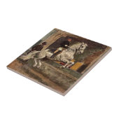 Dressage Horse Tile Tegeltje (Zijkant)