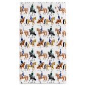 Dressage Horses and Riders Equestrian Gift Bag Klein Cadeauzakje (Achterkant)