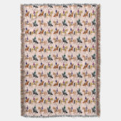 Dressage Horses Equestrian Throw Blanket Deken (Voorkant Verticaal)