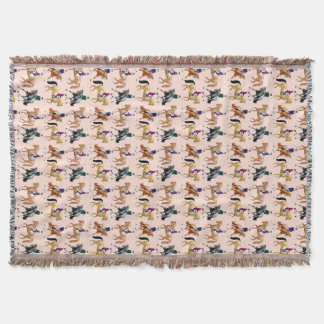 Dressage Horses Equestrian Throw Blanket Deken