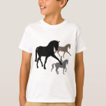 Dressage Horses Trio T-shirt<br><div class="desc">Dressage Horses Trio t-shirts & cadeautjes zijn voorzien van onze drie afbeeldingen silhouette paarden die dressage-bewegingen uitvoeren. Ziet er goed uit op een breed scala aan kledingstukken, shirten, t-shirts en cadeautjes voor dressage-liefhebbers, in een assortiment aan stijlen, kleuren en maten voor mannen en vrouwen, kinderen en volwassenen. Stickers, magneten, begroeting-...</div>