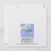 DRESSAGE IN THE DAISIES 5.25 x 5.25 card Kaart (Achterkant)