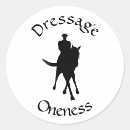 Dressage is alleen ronde sticker