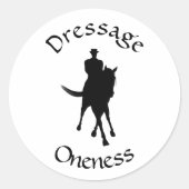 Dressage is alleen ronde sticker (Voorkant)