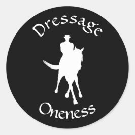 Dressage is alleen ronde sticker