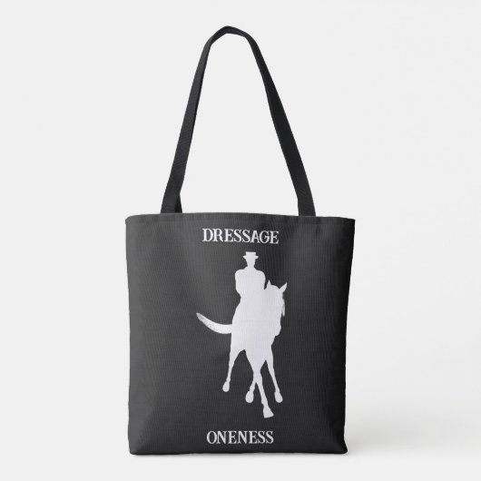 Dressage is alleen tote bag (Achterkant)
