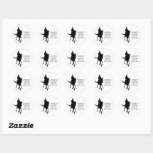 Dressage is dansend met beste vriend ronde sticker (Vel)