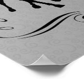 Dressage is een eenheid paard en Rider Silhouette Poster (Hoek)