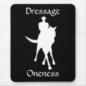 Dressage is een eenheid paard muismat (Voorkant)