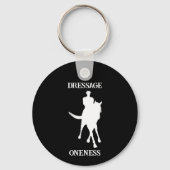 Dressage is een eenheid paard sleutelhanger (Achterkant)