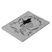 Dressage is een paardenracesilhouetaptop notitieboek (Linkerzijde)