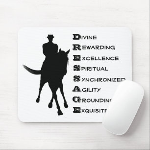 Dressage is paardenpest en Rider Silhouette Muismat