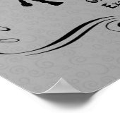 Dressage is paardenpest en Rider Silhouette Poster (Hoek)