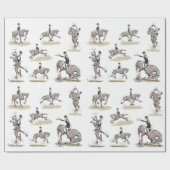 Dressage is paardschoeisel cadeaupapier (Vlak)