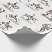 Dressage is paardschoeisel cadeaupapier (Hoek)