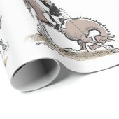 Dressage is paardschoeisel cadeaupapier (Rol Hoek)