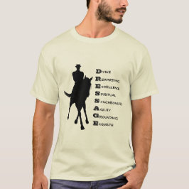 Dressage is paarse Silhouette Light T-shirt