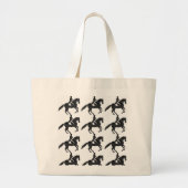 Dressage Jumbo Tas - Tile Mosaic Horse (Voorkant)