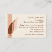 Dressage-logo met halve doorloop visitekaartje (Achterkant)