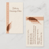 Dressage-logo met halve doorloop visitekaartje (Voorkant / Achterkant)