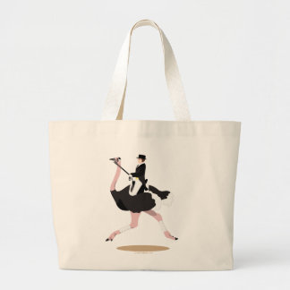 Dressage Ostrich Grote Tote Bag