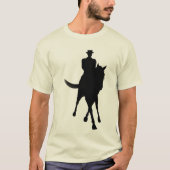 Dressage-paard en Rider-halve pas T-shirt (Voorkant)