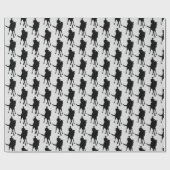 Dressage-paard en Rider-silhouette    Cadeaupapier (Vlak)