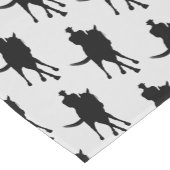 Dressage-paard en Rider-silhouette      Korte Tafelloper (Hoek)