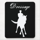 Dressage-paard en Rider-silhouette Muismat (Voorkant)