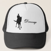 Dressage-paard en Rider-silhouette Trucker Pet (Voorkant)