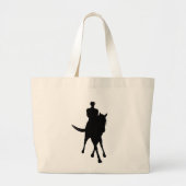 Dressage-paarden en -appelwijn grote tote bag (Voorkant)