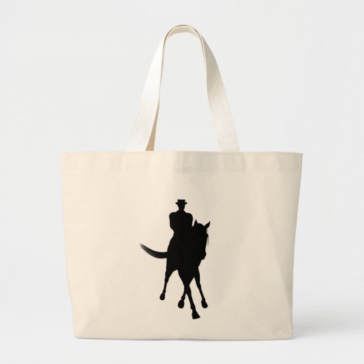 Dressage-paarden en -appelwijn grote tote bag (Voorkant)