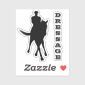 Dressage-paarden en -appelwijn sticker (Vel)