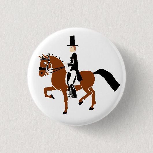 Dressage Pony Button! Ronde Button 3,2 Cm (Voorkant)