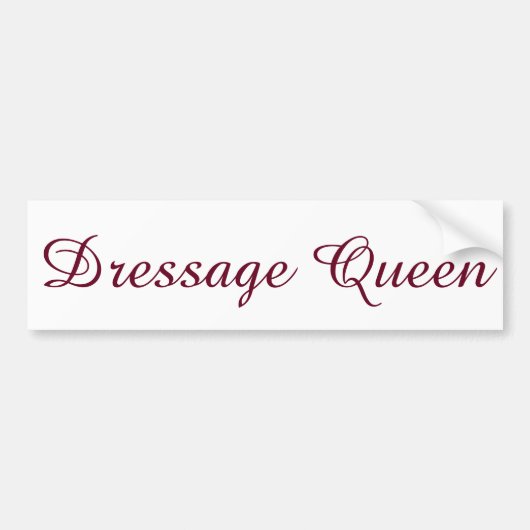 Dressage Queen Bumpersticker (Voorkant)