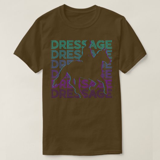 Dressage Retro Cadeau T-shirt (Design voorkant)