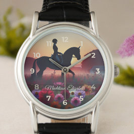 Dressage Rider Elegant Horloge