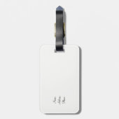 Dressage Rider en Bagagelabel van paarden (Achterkant verticaal)