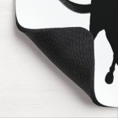 Dressage Rider en Horse Silhouette Muismat (Hoek)