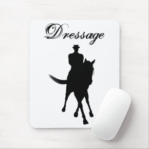 Dressage Rider en Horse Silhouette Muismat