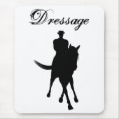 Dressage Rider en Horse Silhouette Muismat (Voorkant)