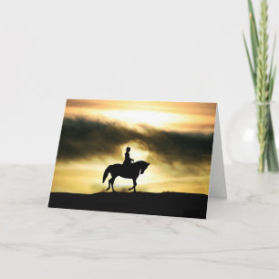 Dressage Rider Horse Sympathcard Kaart