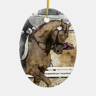 Dressage Rider Keramisch Ornament