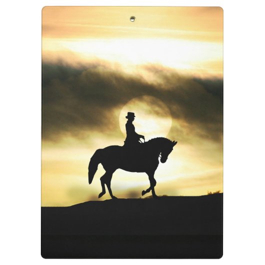 Dressage Rider-klembord Klembord (Achterkant)