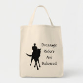 Dressage Riders zijn evenwichtig Tote Bag (Voorkant)