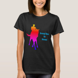 Dressage Riders zijn evenwichtige regenboog T-shirt