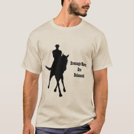 Dressage-riemen zijn evenwichtig. t-shirt