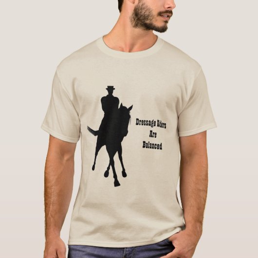 Dressage-riemen zijn evenwichtig. t-shirt (Voorkant)